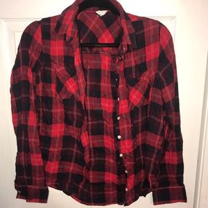Aeropostale red flannel size large